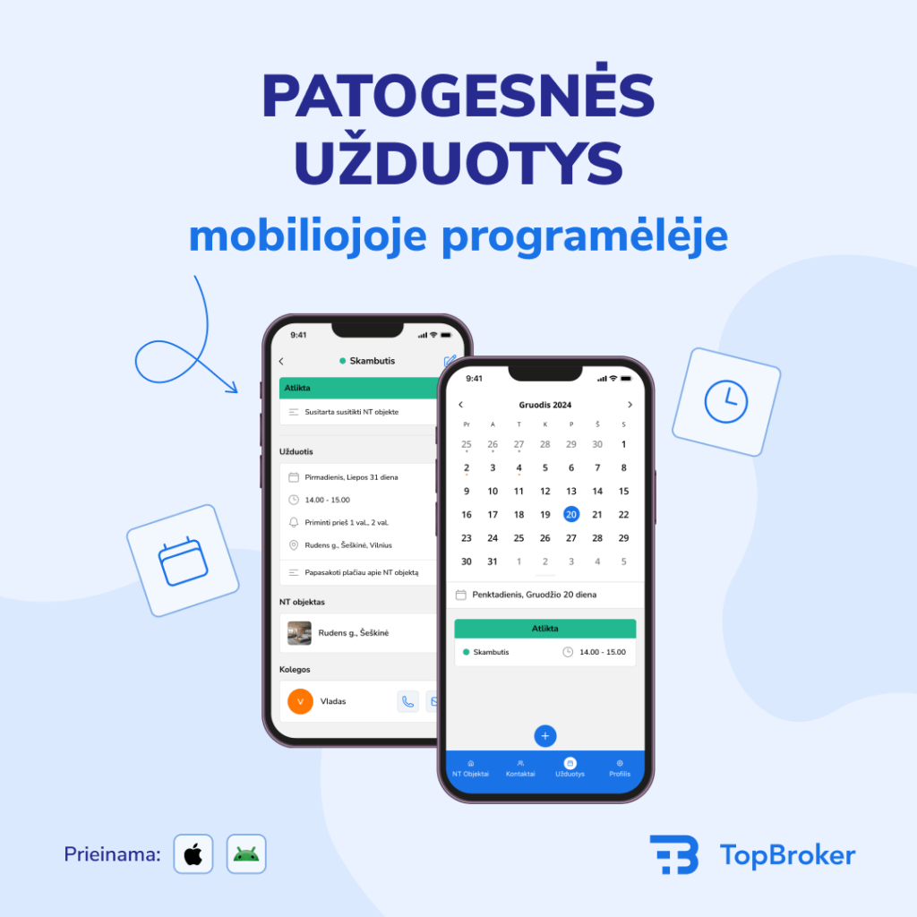 Patogesnes užduotys mobilioje programėlėje